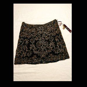 Vintage Camille La Vie beaded mini skirt